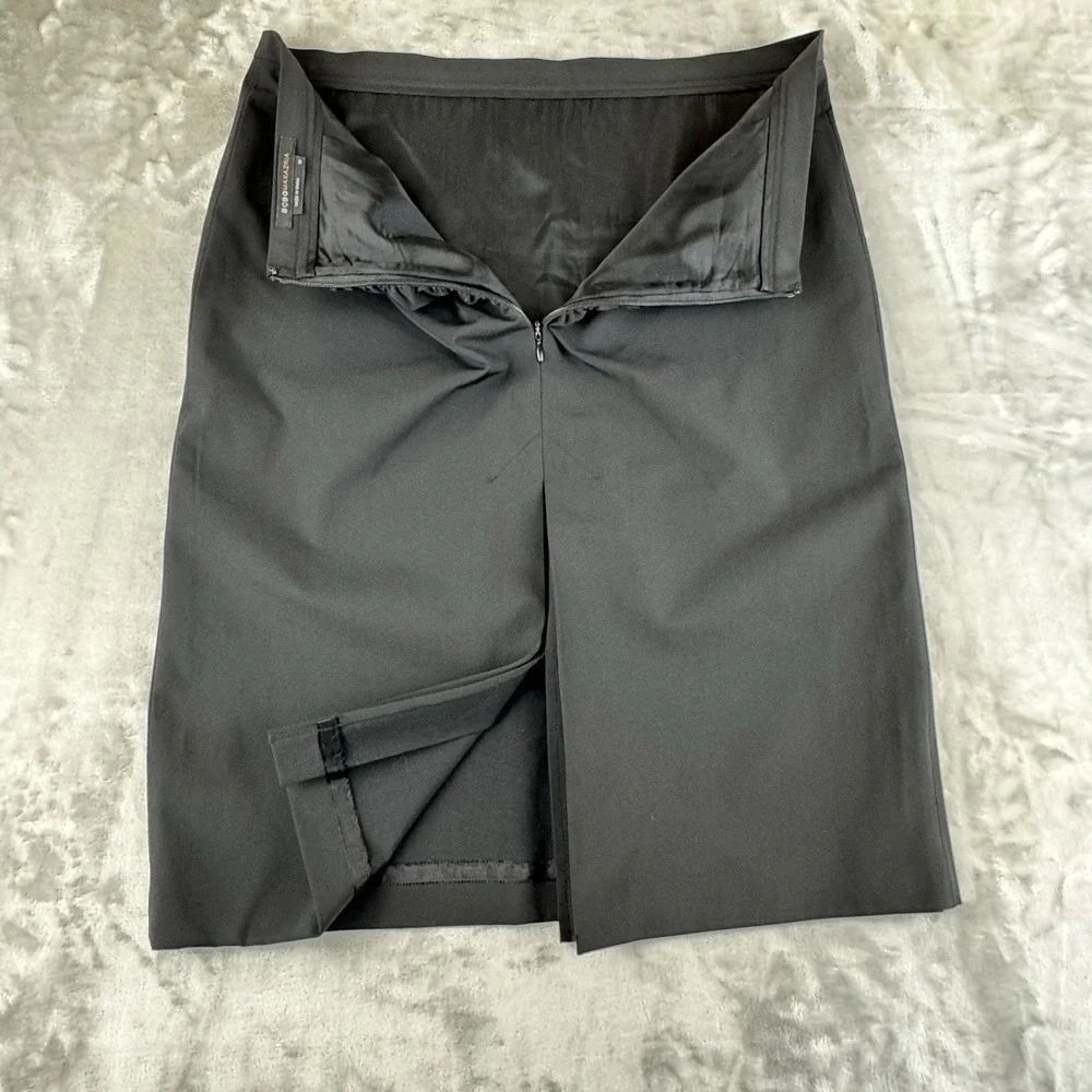 BCBG Maxazria Pencil Skirt‎ Women's 10 Black Bodycon Ruching Booty Sexy (1258)